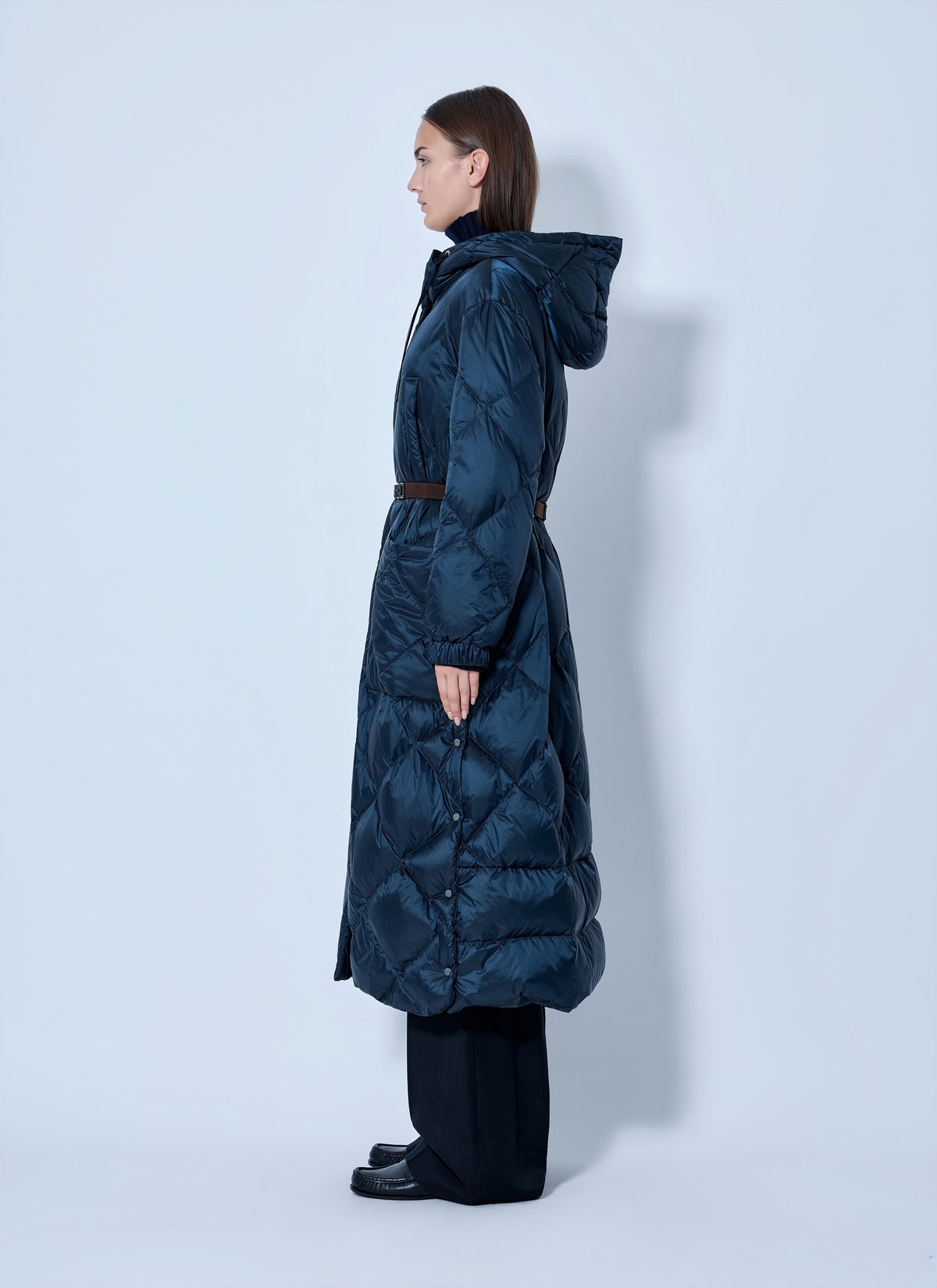 Max Mara The Cube Women Quilted Hooded Puffer Coat