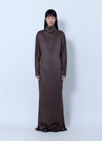 Max Mara Women High-Neck Satin Gown