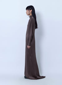 Max Mara Women High-Neck Satin Gown