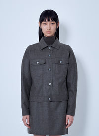 Max Mara Women Wool Twill Jacket