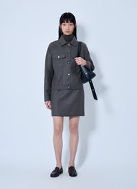 Max Mara Women Wool Twill Jacket