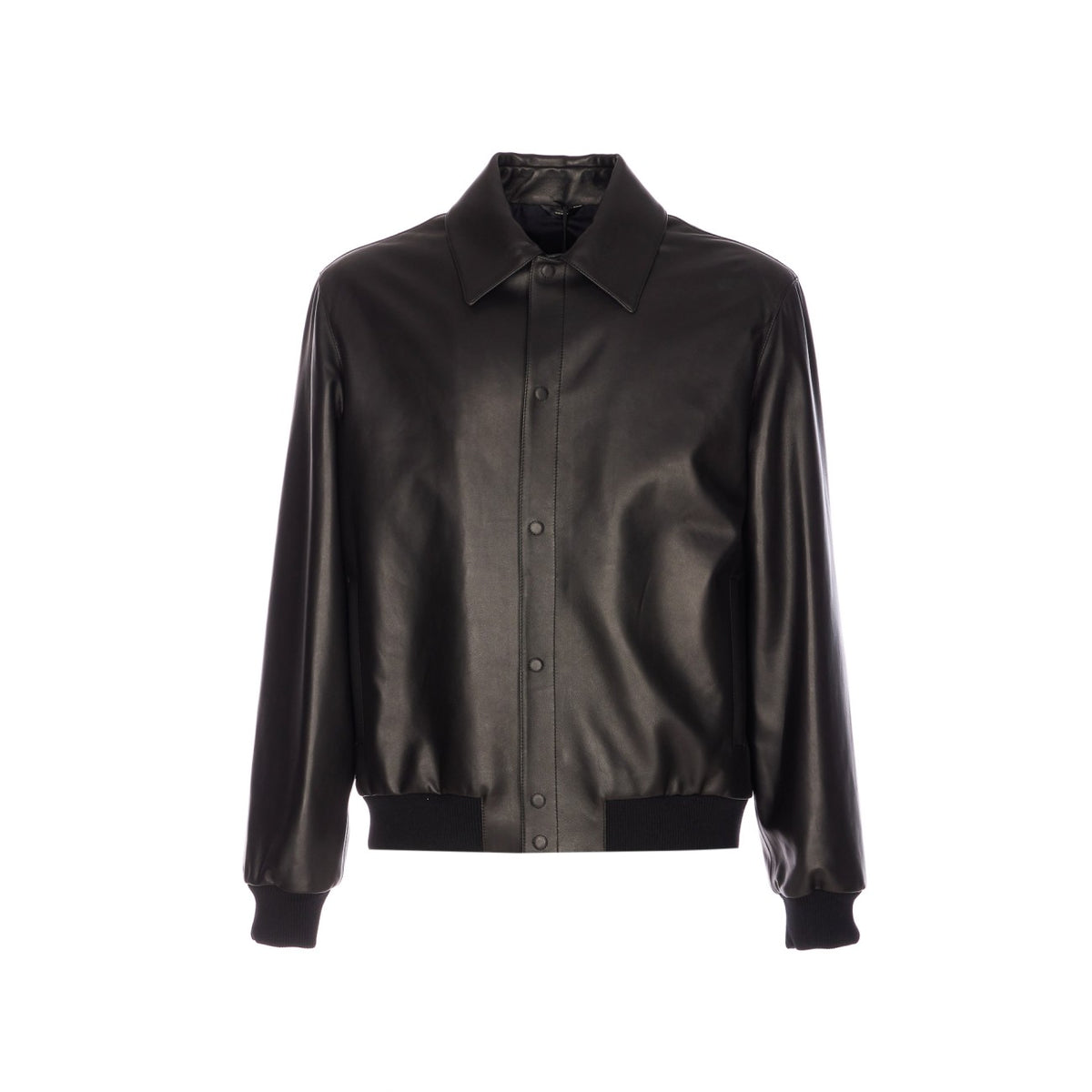 Fendi Fendi Men Maxi Lettering Fendi Leather Jacket