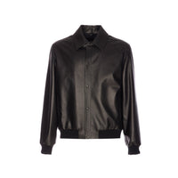 Fendi Fendi Men Maxi Lettering Fendi Leather Jacket