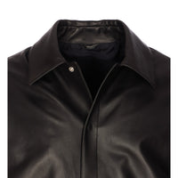 Fendi Fendi Men Maxi Lettering Fendi Leather Jacket