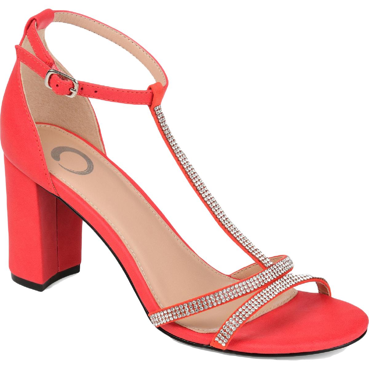 Denali Womens Rhinestone T-Strap Sandals