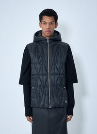 Moncler + Rick Owens Men Geocamo Flight Quilted Hooded Gilet