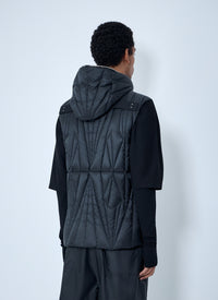 Moncler + Rick Owens Men Geocamo Flight Quilted Hooded Gilet
