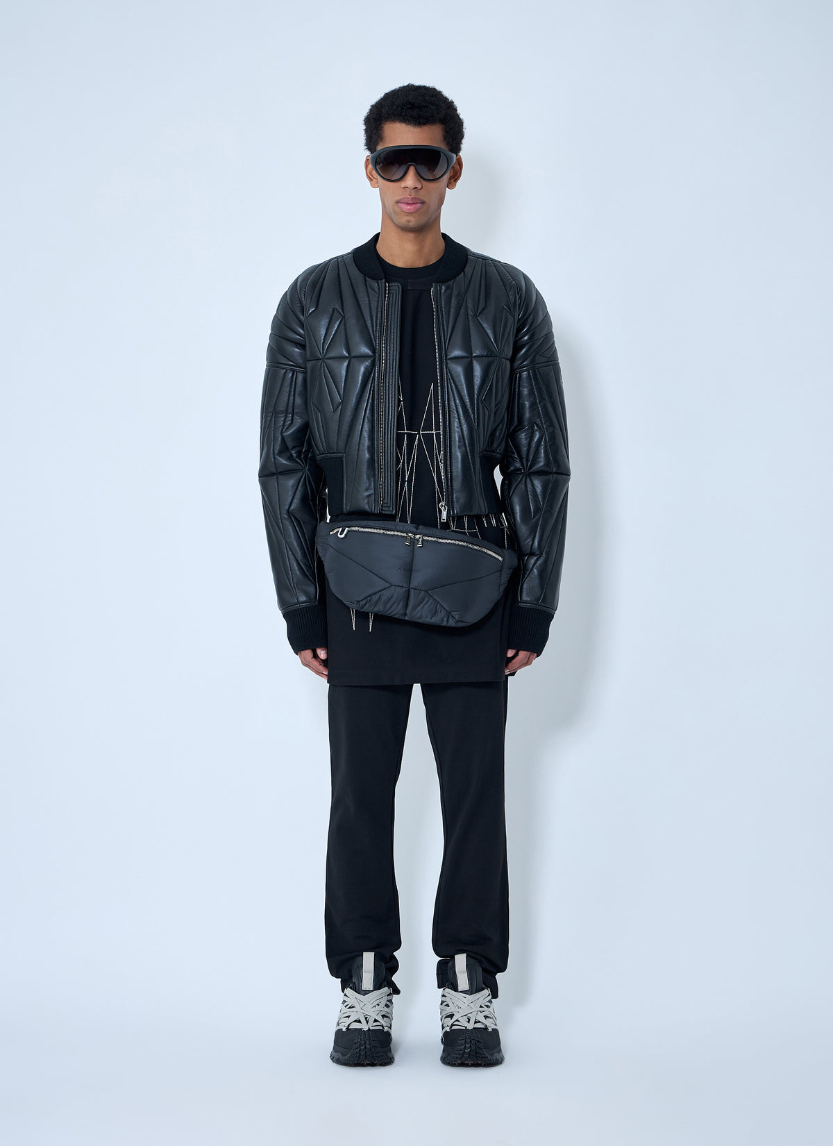 Moncler + Rick Owens Moncler + Rick Owens Men Geocamo Cropped Quilted Bomber Jacket