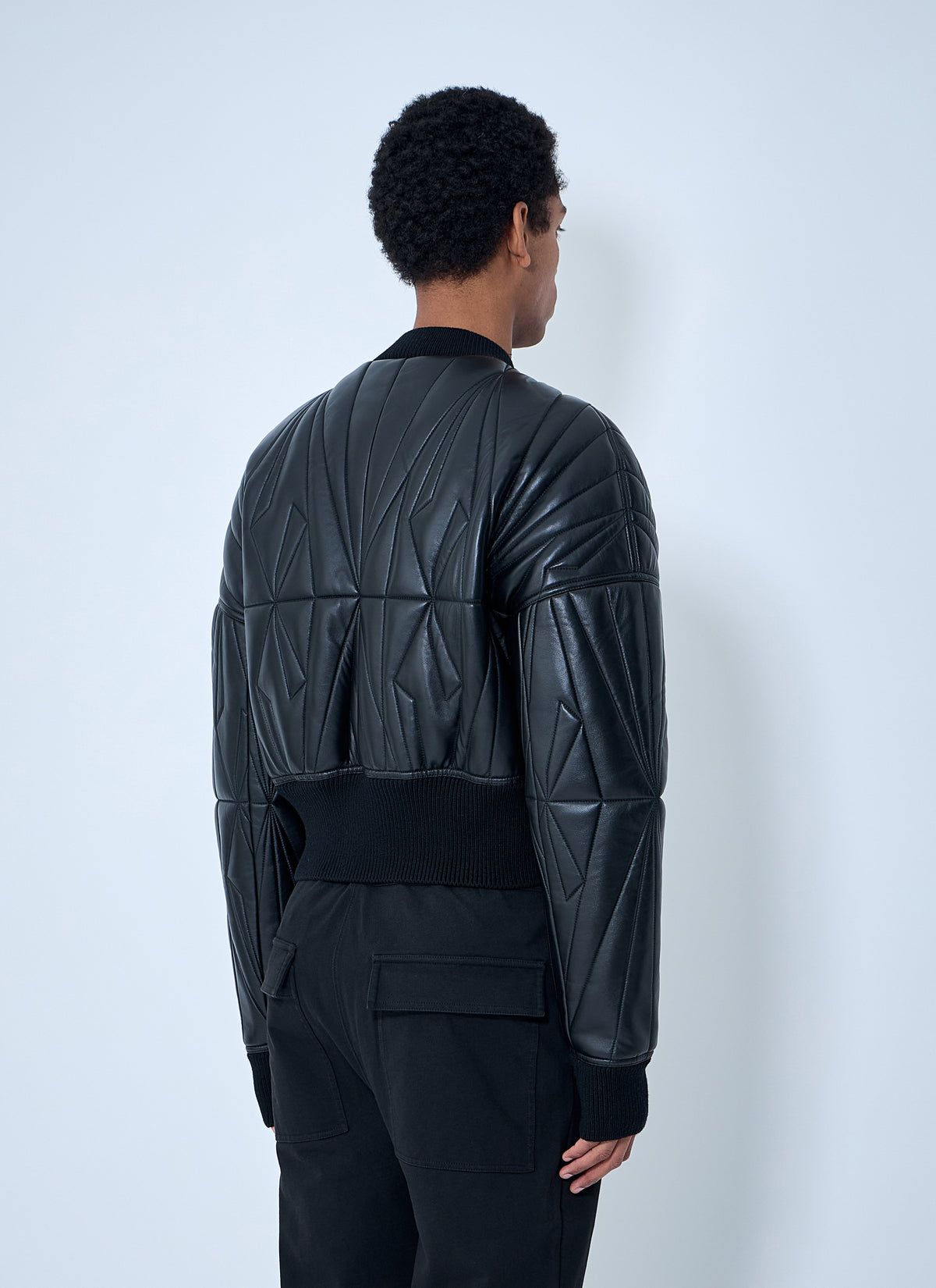 Moncler + Rick Owens Moncler + Rick Owens Men Geocamo Cropped Quilted Bomber Jacket