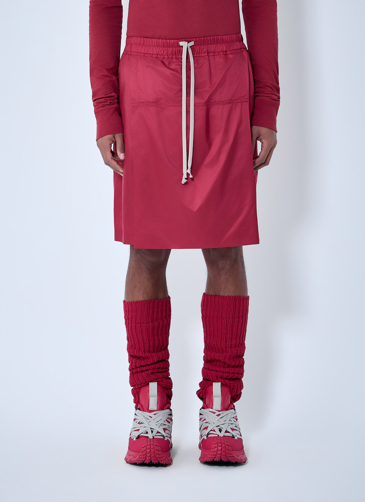Moncler + Rick Owens Moncler + Rick Owens Women Drawstring Midi Kilt Shorts