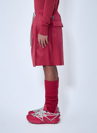 Moncler + Rick Owens Moncler + Rick Owens Women Drawstring Midi Kilt Shorts