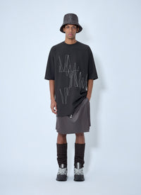 Moncler + Rick Owens Women Drawstring Midi Kilt Shorts