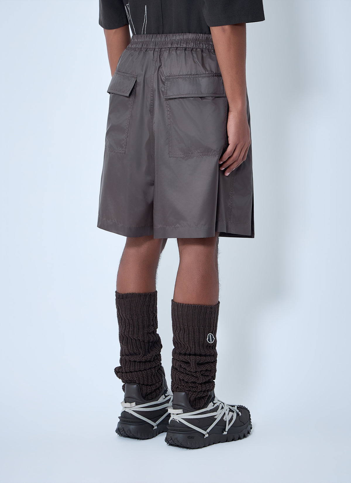 Moncler + Rick Owens Women Drawstring Midi Kilt Shorts