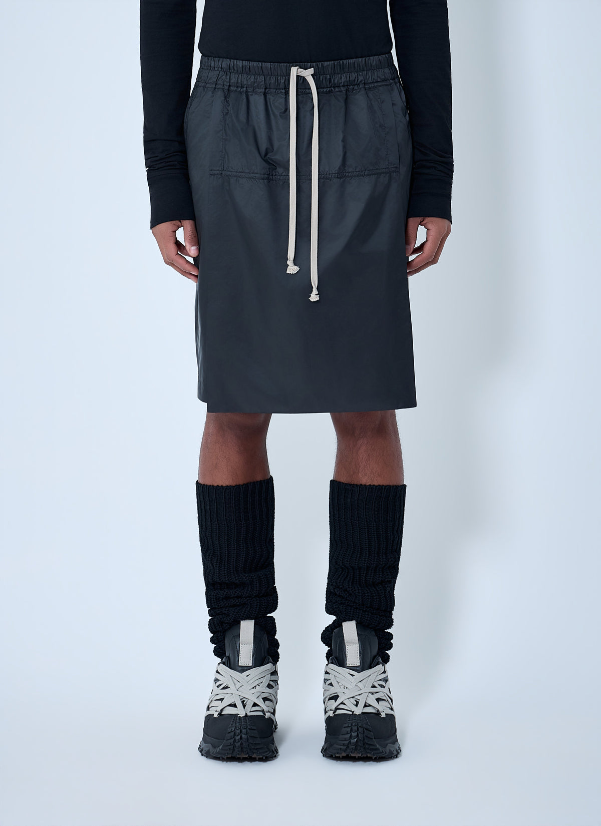 Moncler + Rick Owens Moncler + Rick Owens Women Drawstring Midi Kilt Shorts