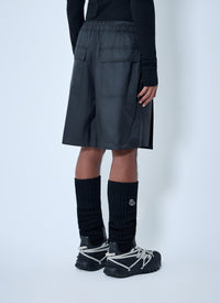Moncler + Rick Owens Moncler + Rick Owens Women Drawstring Midi Kilt Shorts
