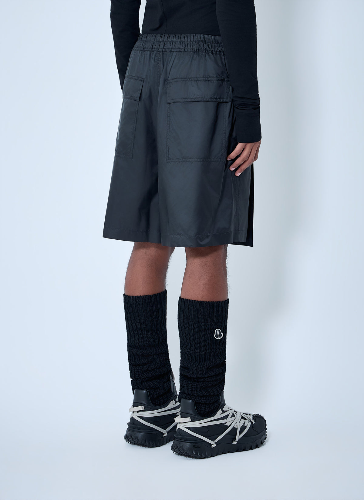 Moncler + Rick Owens Moncler + Rick Owens Women Drawstring Midi Kilt Shorts