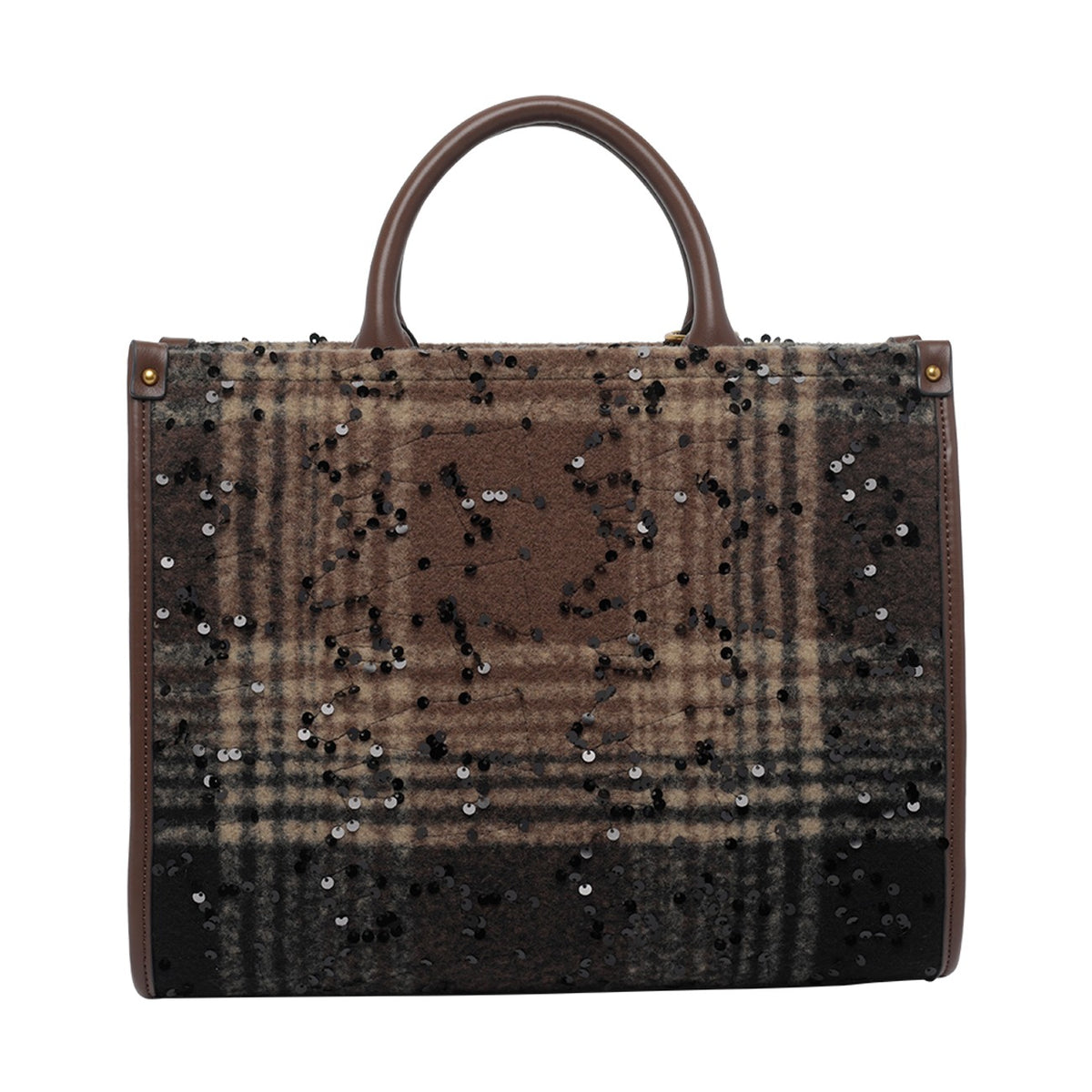 Liu Jo Liu Jo Women Medium Check Sequines Tote Bag