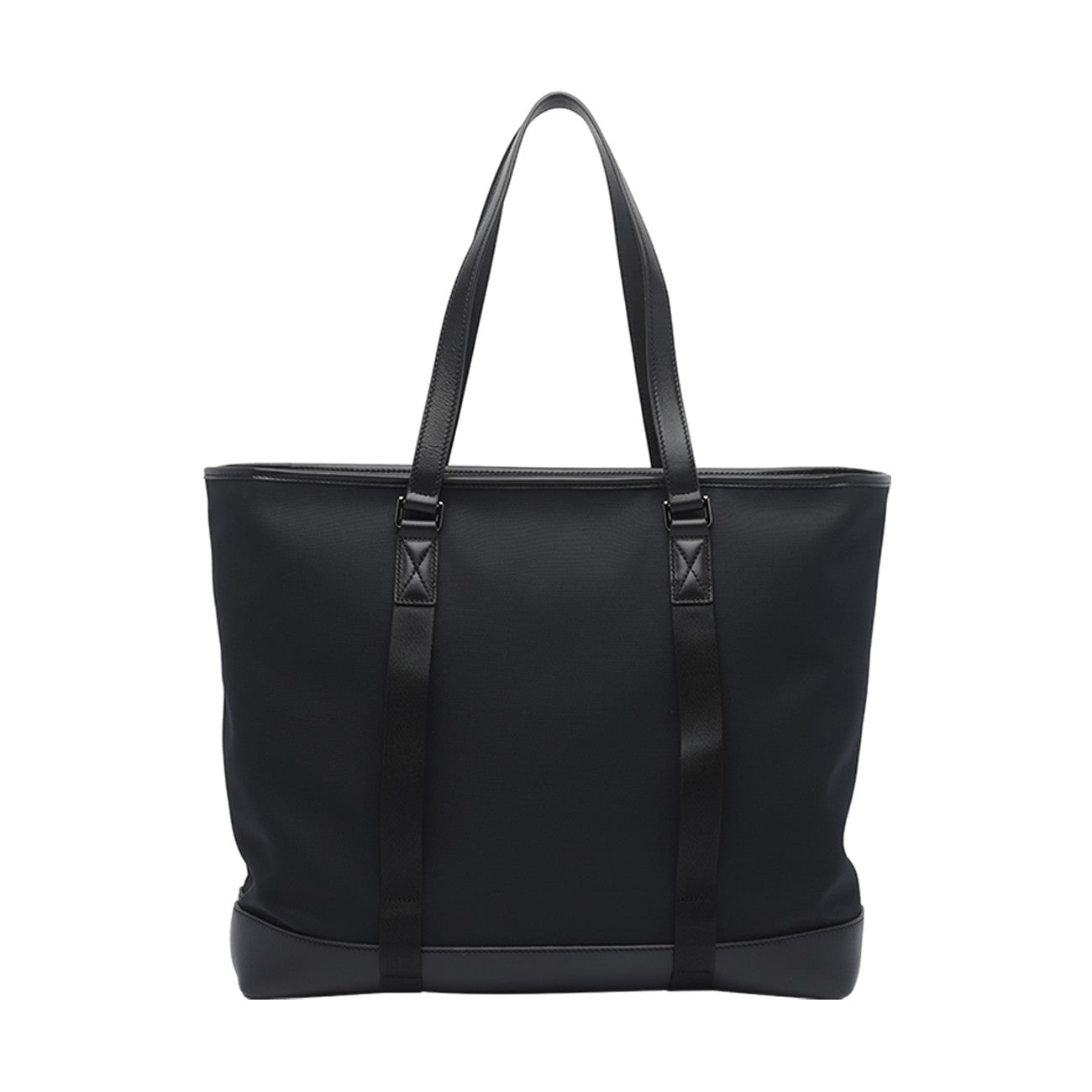 Tod's Tod's Men Medium Fabric And Leather Shopping Bag With Logo