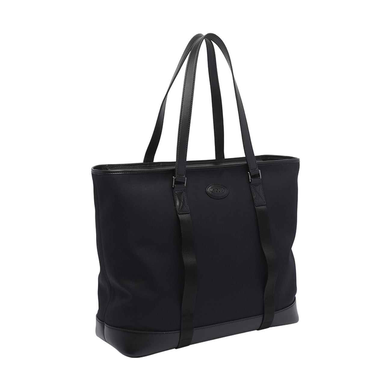 Tod's Tod's Men Medium Fabric And Leather Shopping Bag With Logo
