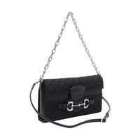 Gucci Women Medium Horsebit Ristretto Shoulder Bag