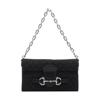Gucci Women Medium Horsebit Ristretto Shoulder Bag