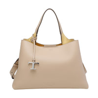 Tod's Tod's Women Medium Leather Handbag With T Timeless Charm