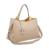 Tod's Tod's Women Medium Leather Handbag With T Timeless Charm