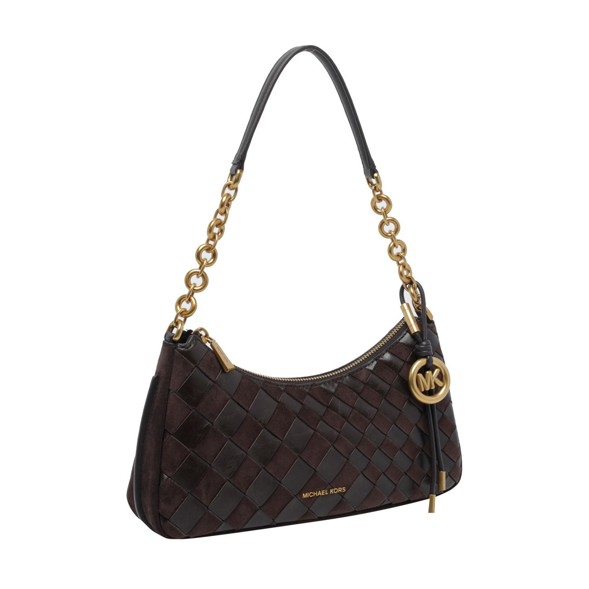 Michael Michael Kors Women Medium Nolita Pouch With Woven Leather