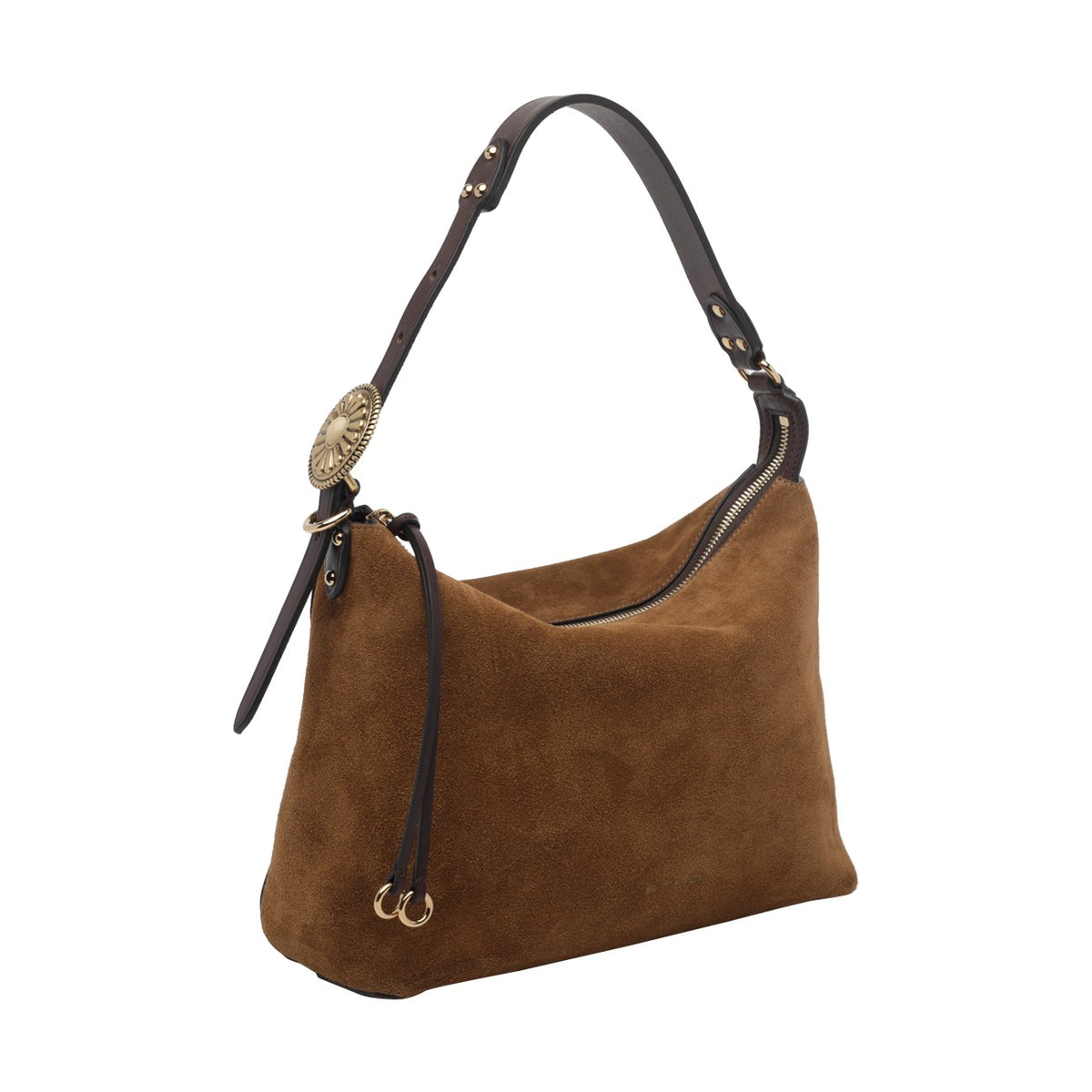 Etro Women Medium Rosette Suede Shoulder Bag