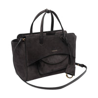 Hidesins Women Medium Suede Flap Handbag