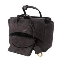 Hidesins Women Medium Suede Flap Handbag