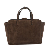 Hidesins Hidesins Women Medium Suede Flap Handbag