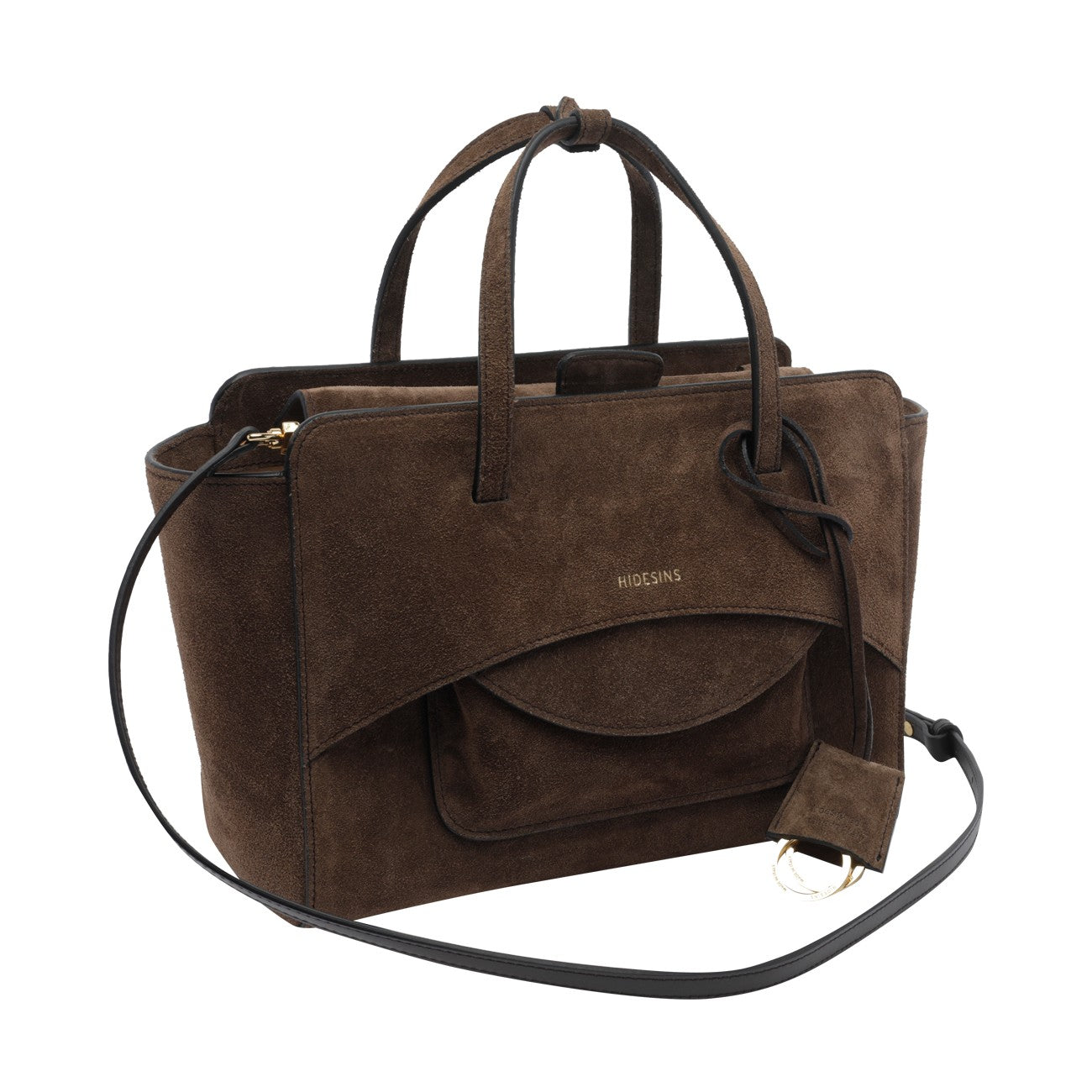 Hidesins Hidesins Women Medium Suede Flap Handbag