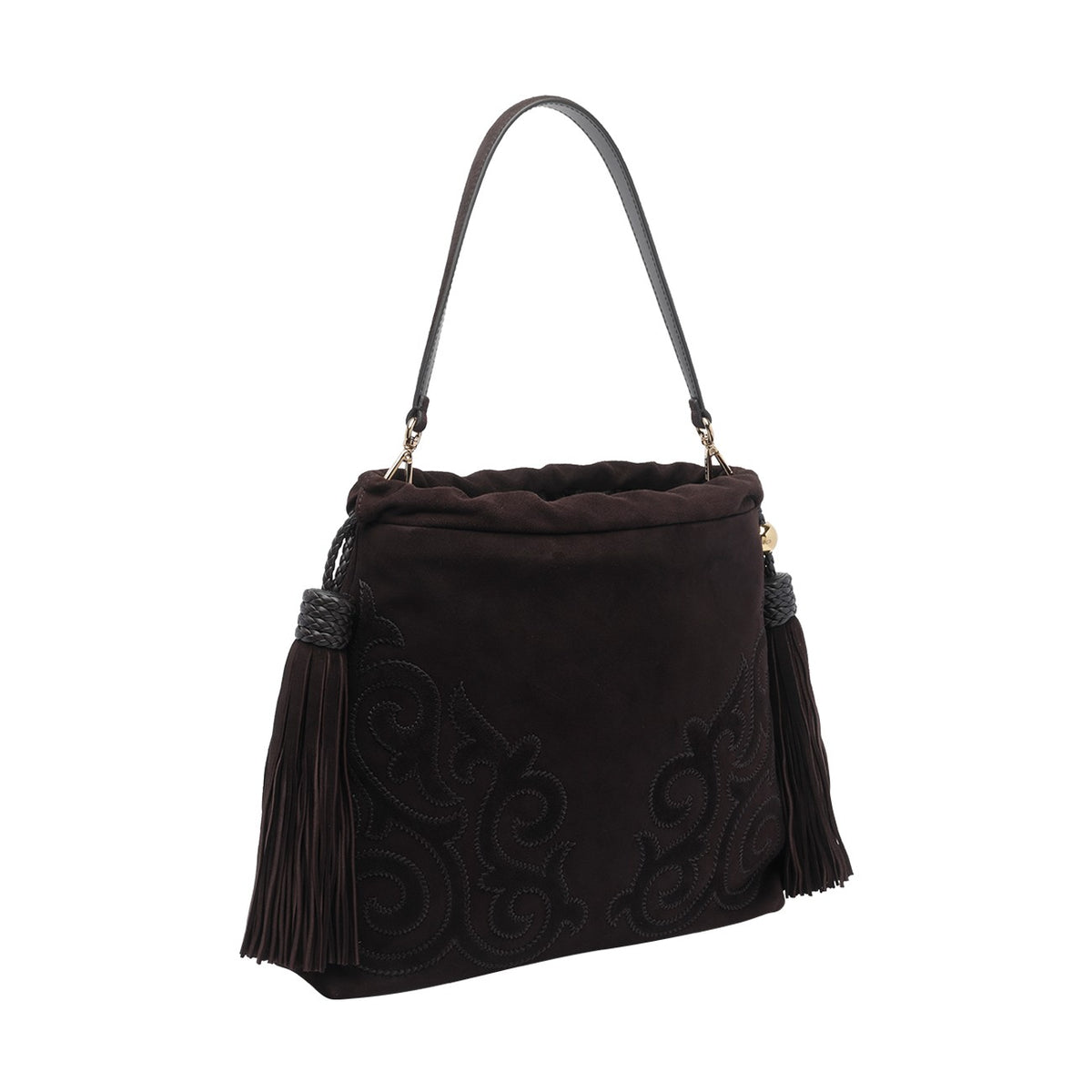 Etro Etro Women Medium Suede Kalispera Bag With Tassels