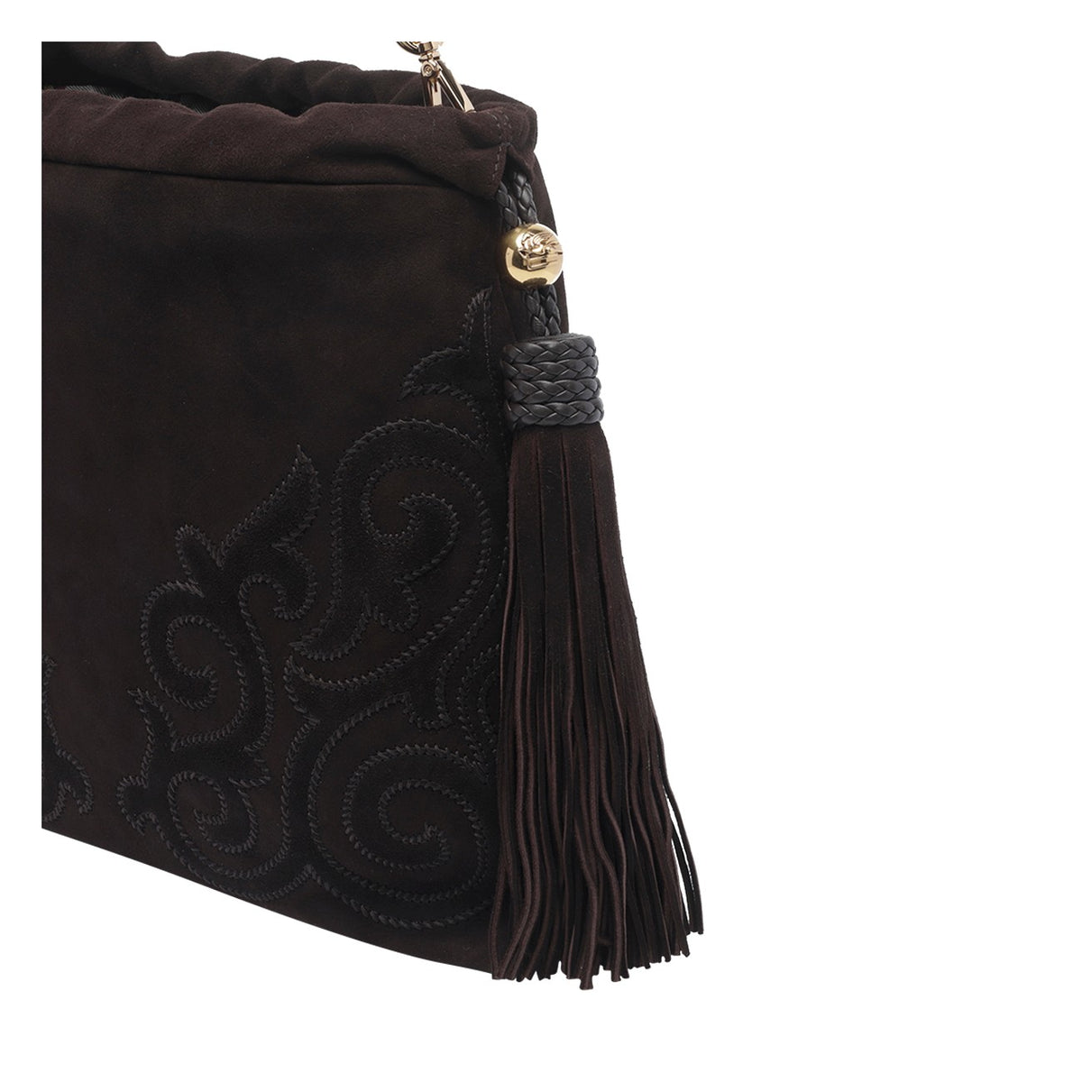 Etro Etro Women Medium Suede Kalispera Bag With Tassels