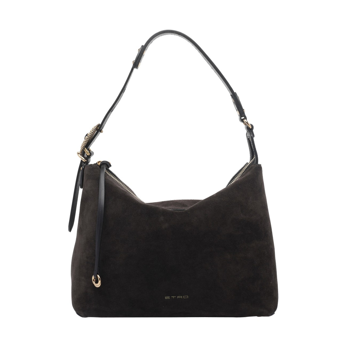 Etro Women Medium Suede Rosette Shoulder Bag