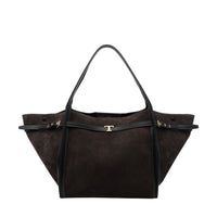 Tod's Women Medium Suede T Signature Shopping Bag