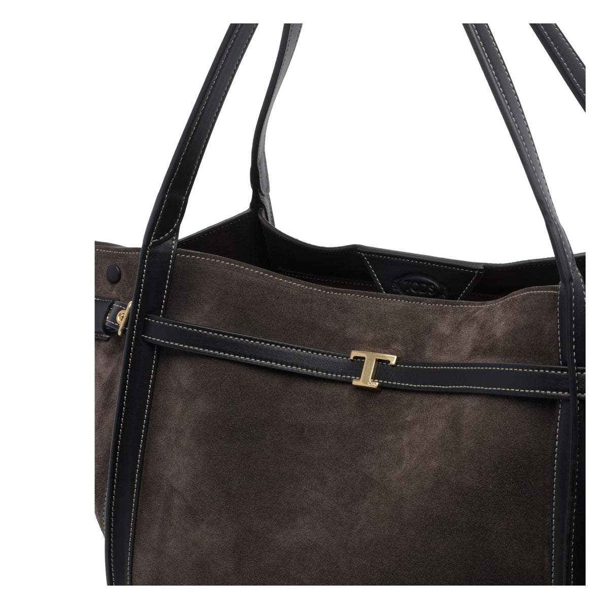 Tod's Women Medium Suede T Signature Shopping Bag