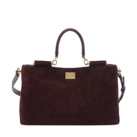 Dolce&Gabbana Women Medium Suede Vittoria Handbag