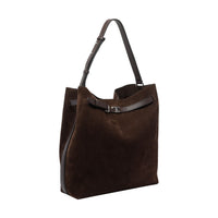 Tod's Men Medium Tim Suede Hobo Bag