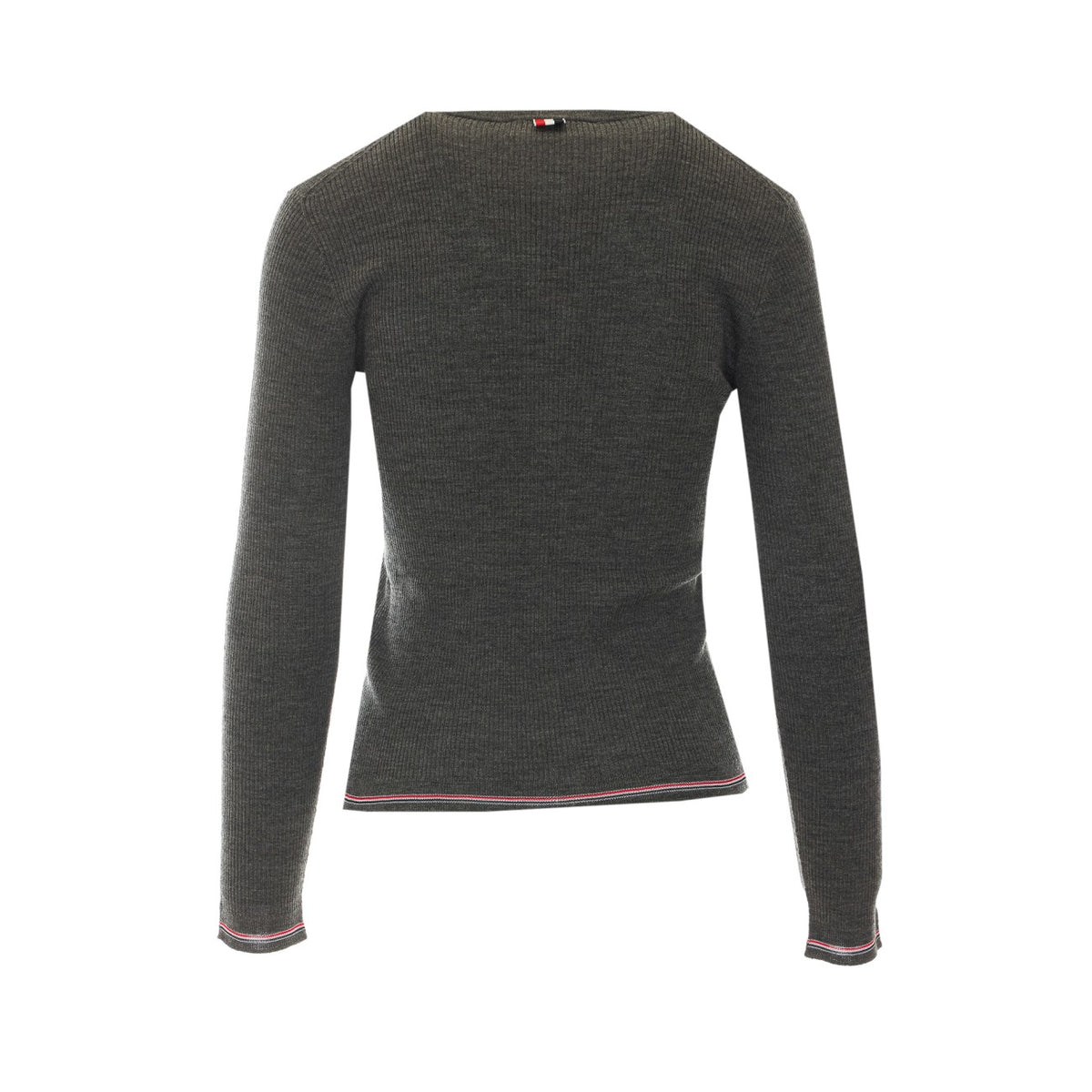 Thom Browne Women Merino Wool Rib Stitch Cardigan