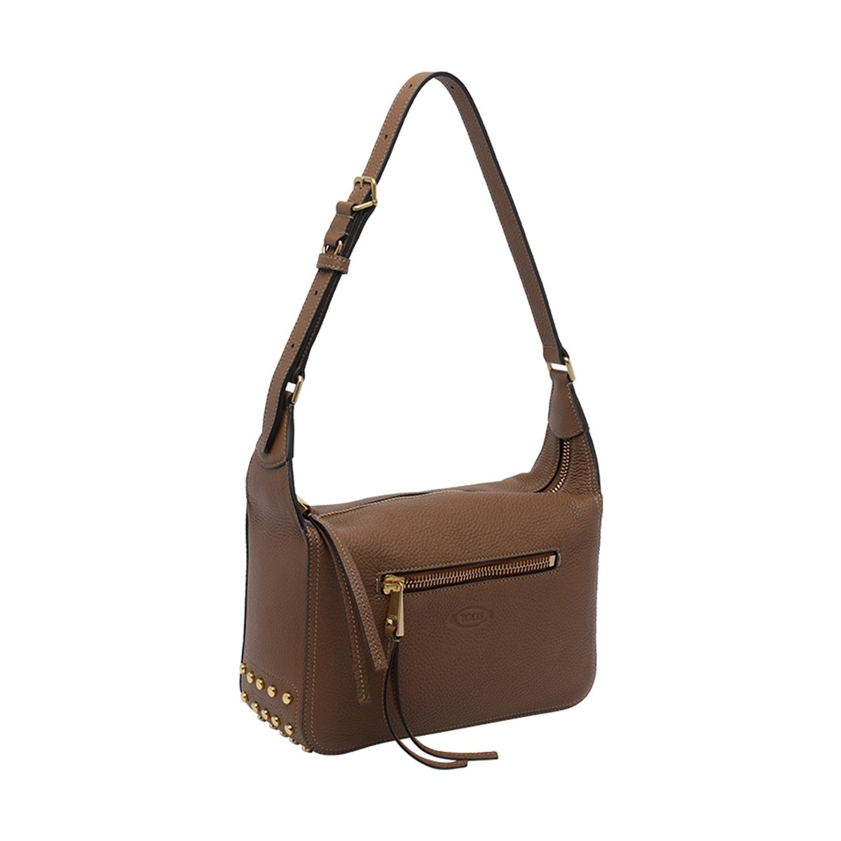 Tod's Women Metal Dots Mini Leather Shoulder Bag