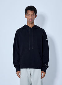 Moncler x FRGMT Hiroshi Fujiwara Moncler X Frgmt Hiroshi Fujiwara Men Hooded Sweatshirt With Patch Detail