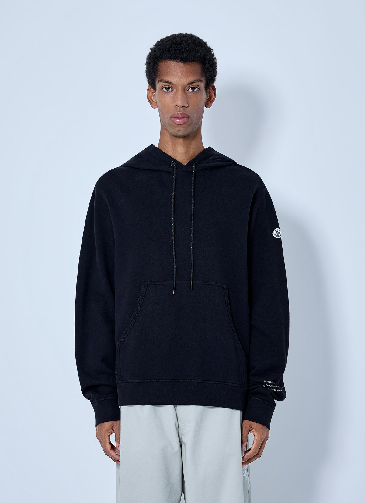 Moncler x FRGMT Hiroshi Fujiwara Moncler X Frgmt Hiroshi Fujiwara Men Hooded Sweatshirt With Patch Detail