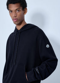 Moncler x FRGMT Hiroshi Fujiwara Moncler X Frgmt Hiroshi Fujiwara Men Hooded Sweatshirt With Patch Detail