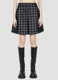 7 Moncler Fragment 7 Moncler Fragment Women Houndstooth Mini Skirt