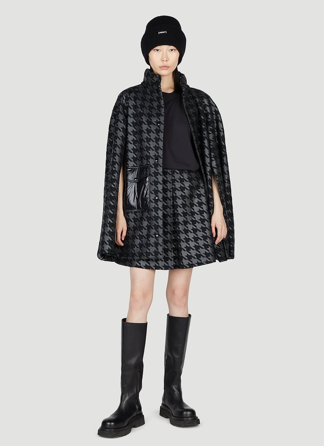 7 Moncler Fragment 7 Moncler Fragment Women Houndstooth Mini Skirt