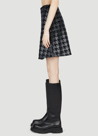 7 Moncler Fragment 7 Moncler Fragment Women Houndstooth Mini Skirt