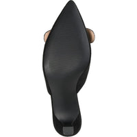 Vianna Womens Faux Suede Kitten Mules