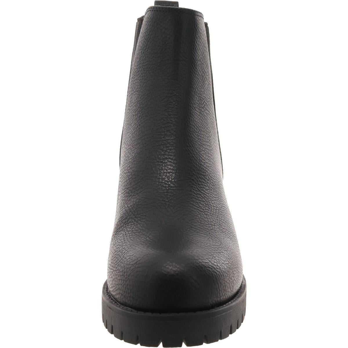 Jody Womens Faux Leather Ankle Chelsea Boots